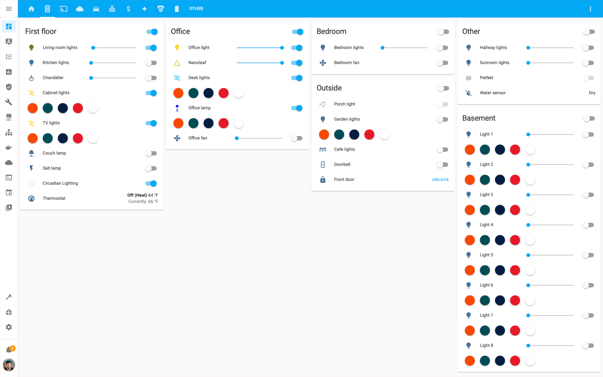 Lovelace dashboard