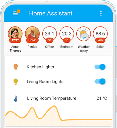 Home Assistant screenshot